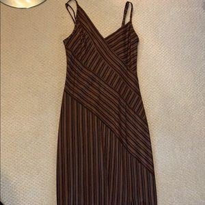 BCBG striped Maxi with slit